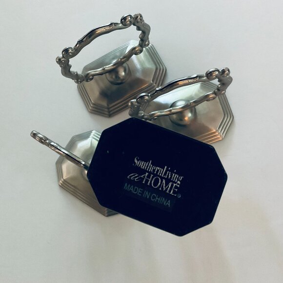 VINTAGE SOUTHERN LIVING Napkin Rings/Place Card Holders Set of 4 EUC - Picture 3 of 4